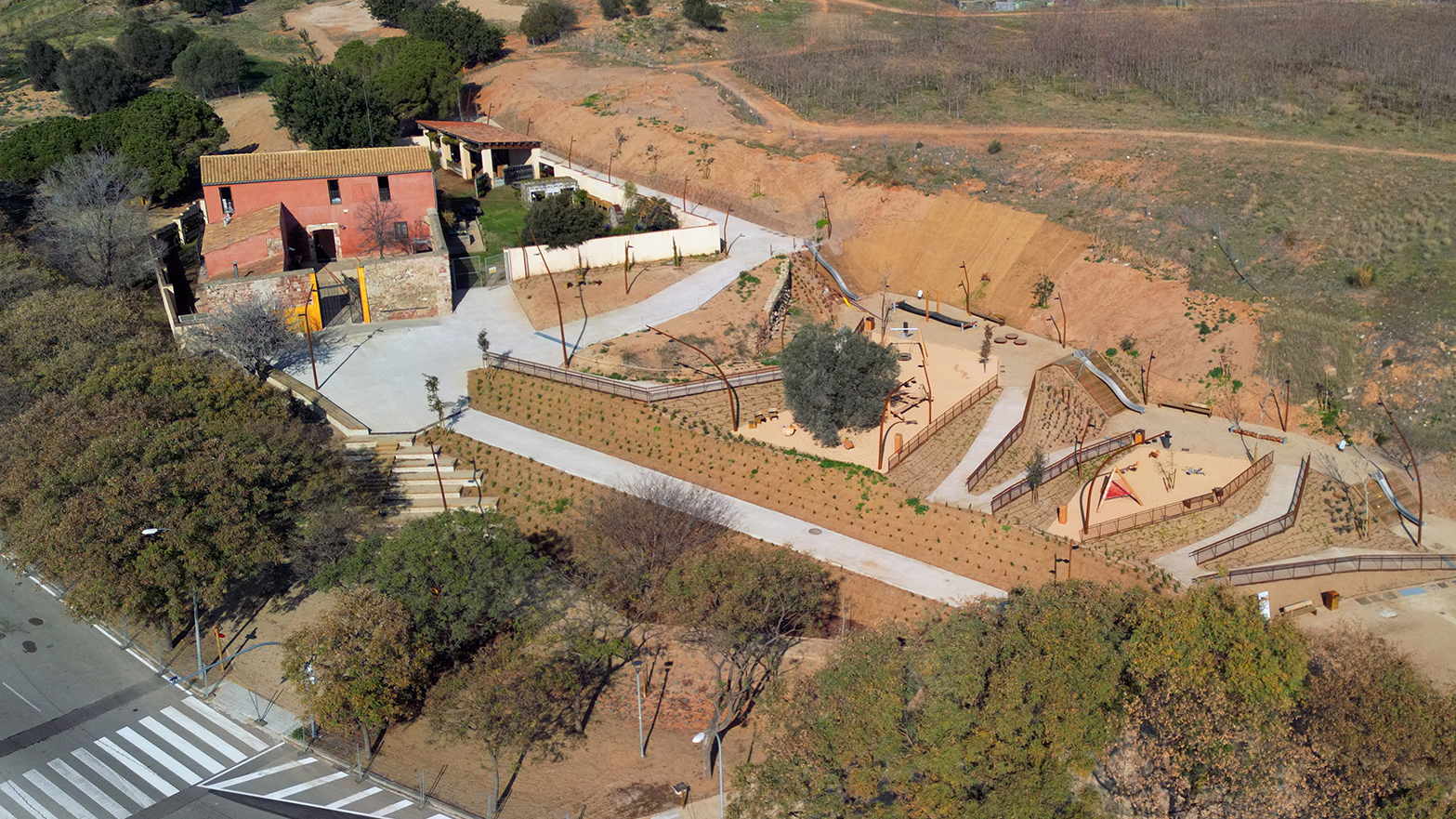 Vista aèria del Parc Ambiental Torre de la Vila