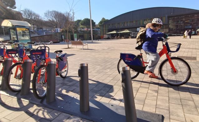 Estació de l'AMBici en funcionament