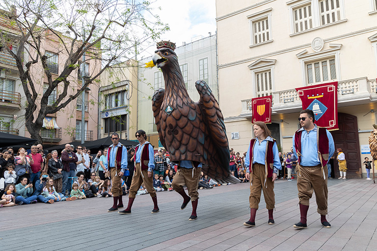 Ball de benvinguda de l'Àliga durant la Festa Major