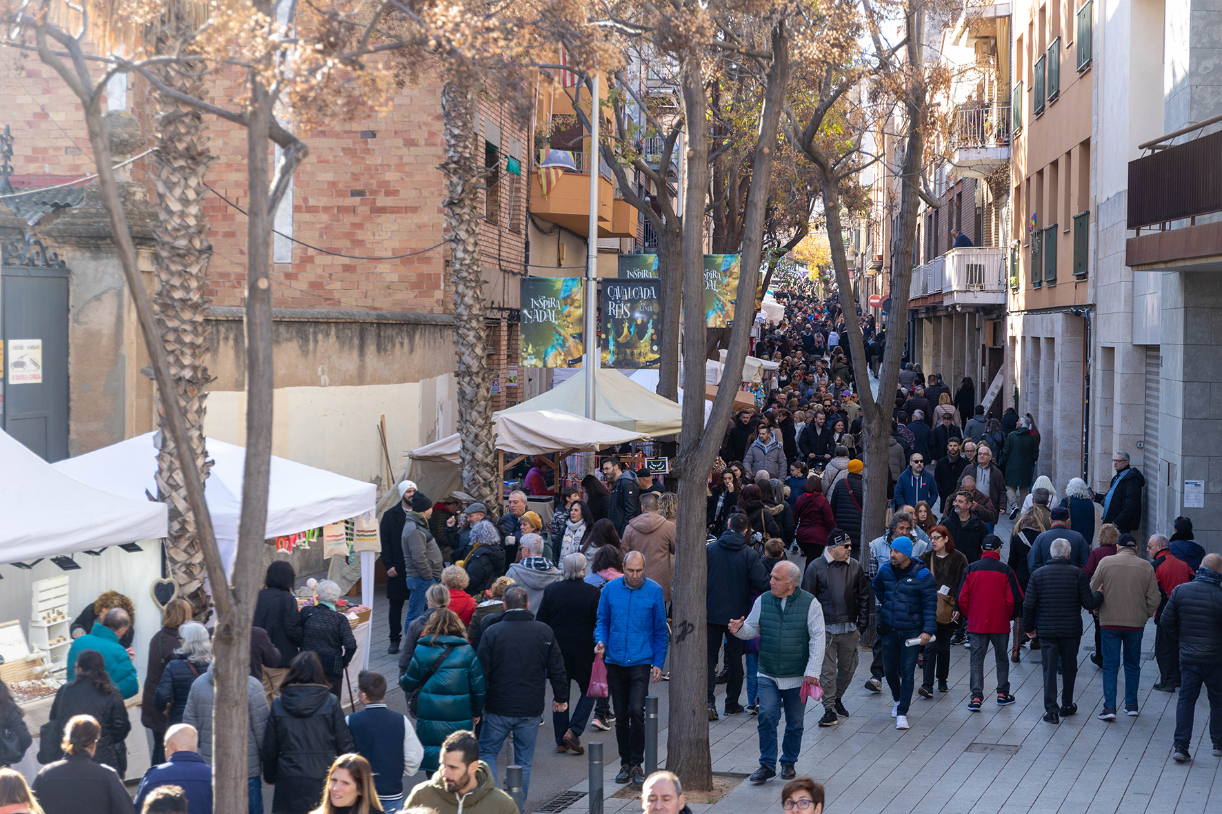 Vista general d'un dels carrers del recinte firal