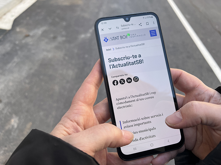 Per rebre la 'newsletter', cal subscriure's facilitant l'adreça de correu electrònic