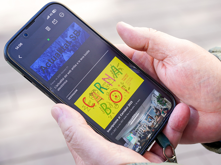 Així es veu el nou butlletí electrònic al telèfon mòbil