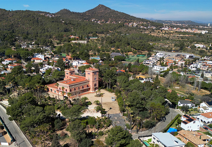 Vista aèria del parc del Palau de Marianao