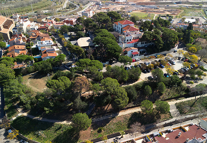 Vista aèria del puig del Castell