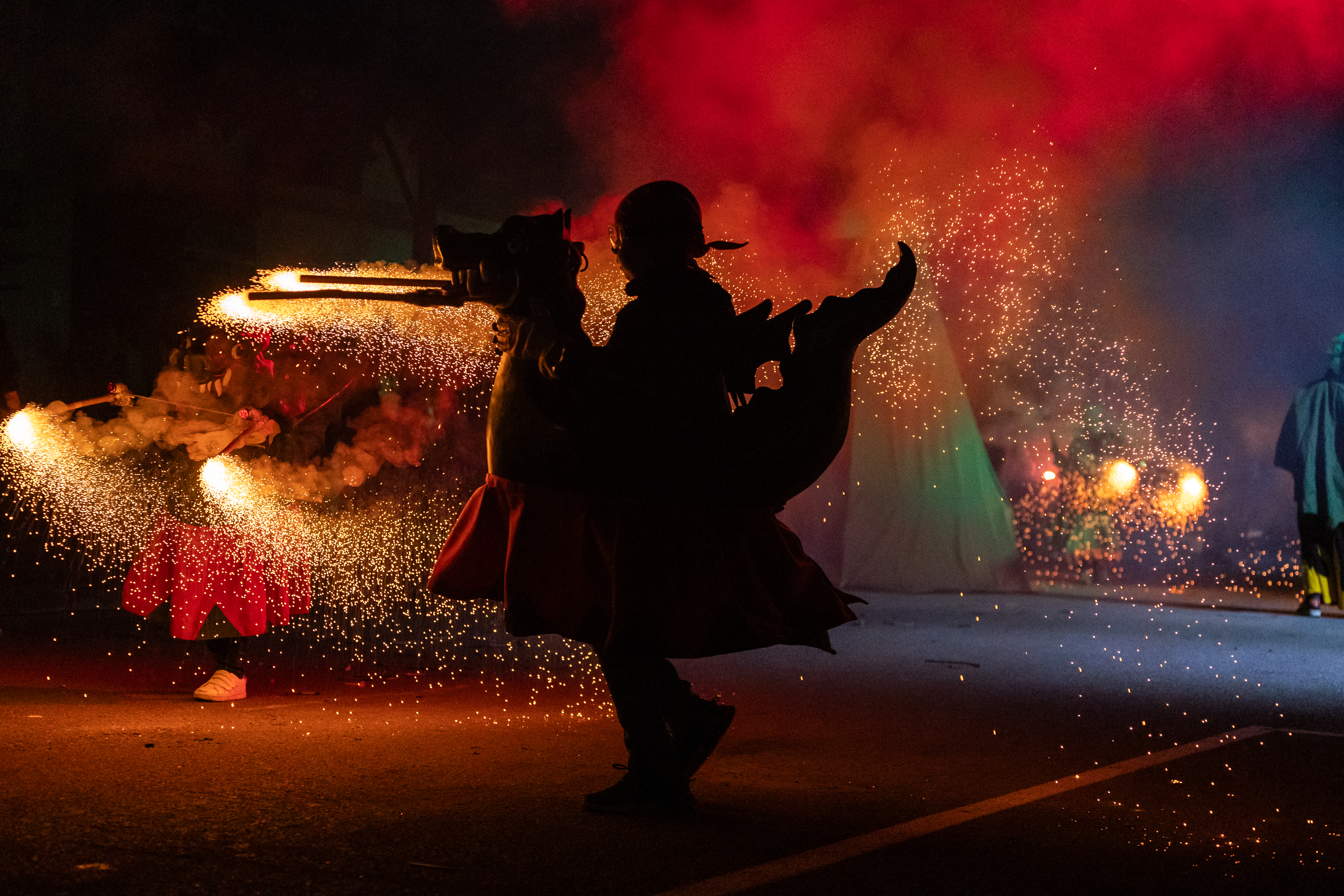 Foto espectacle Diables de Casablanca pel Barrejant