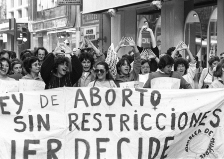 manifestants llei de l'avortament 1985