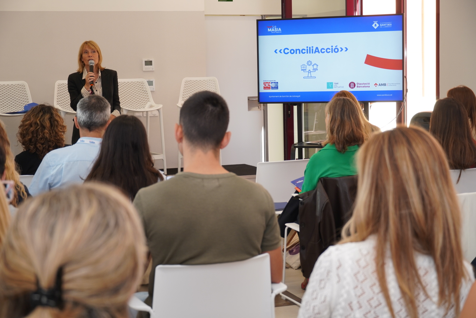 L'alcaldessa, a l'acte de presentació el projecte