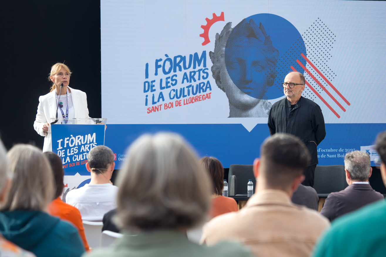 L'alcaldessa, Lluïsa Moret, a l'acte d'inauguració