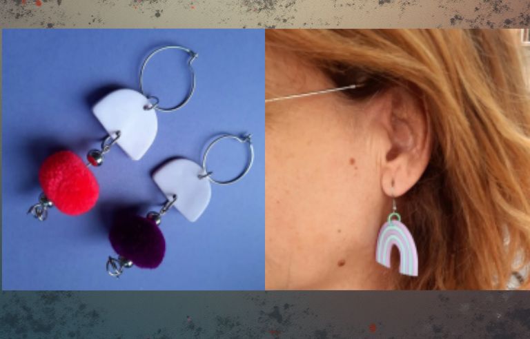 Taller arracades d'argila polimèrica al Mercat d'Art Jove