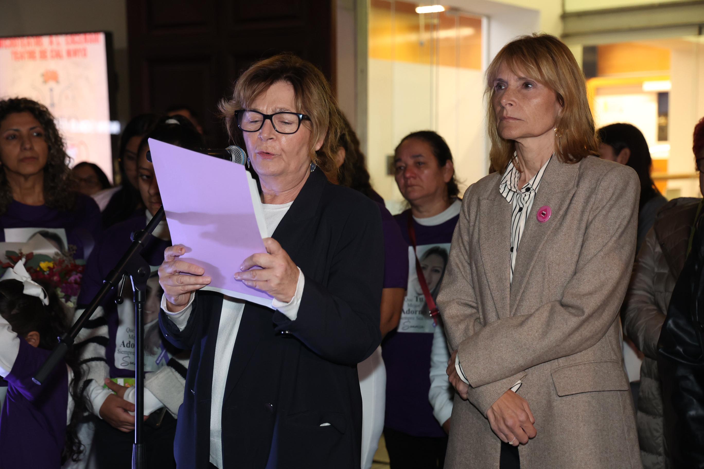 Lectura de la declaració institucional