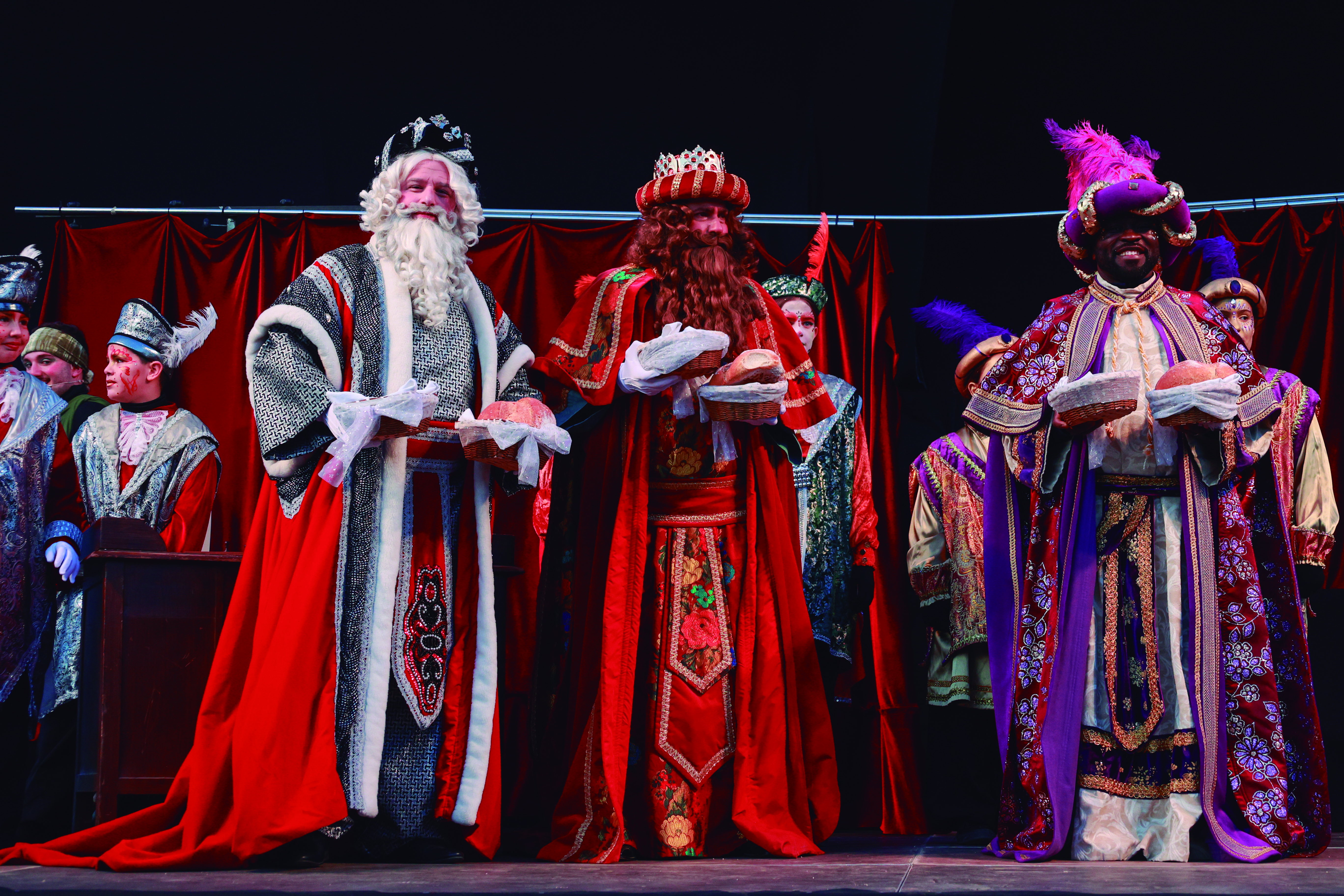 Els tres Reis Mags a la Cavalcada de 2025