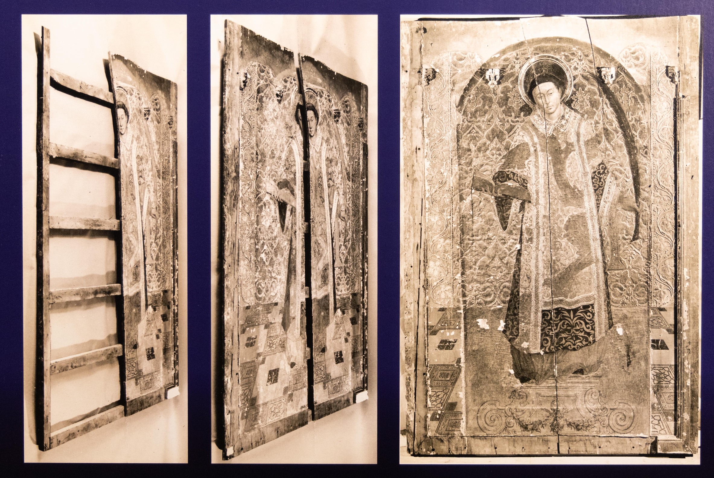 La taula central de Lluís Dalmau, en una imatge de l'exposició