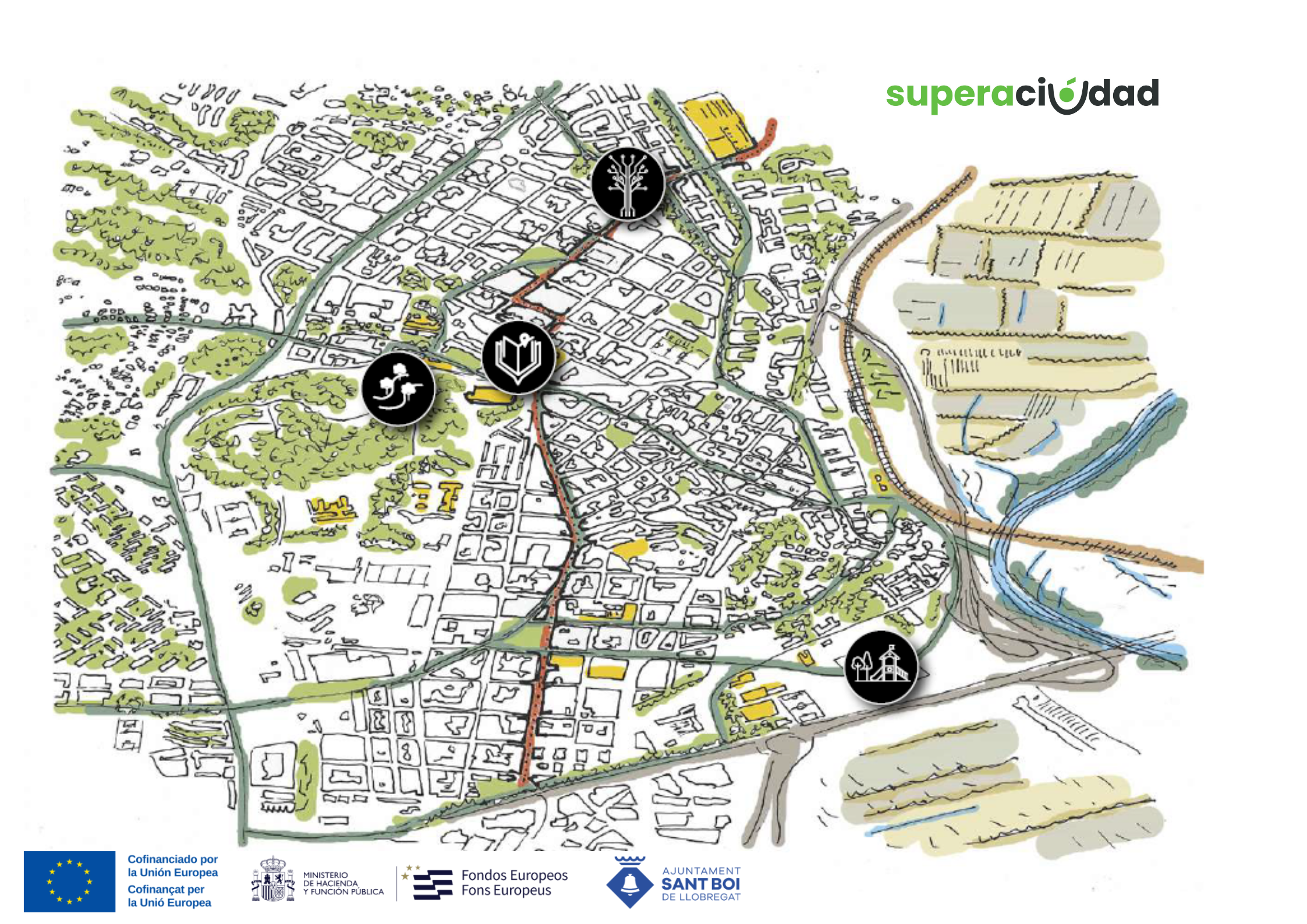 Mapa projectes Superaci[U]tat