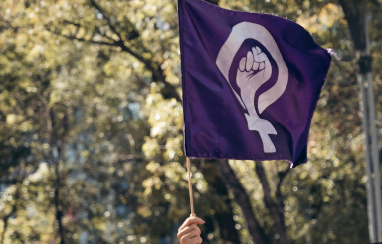 pancarta feminista manifestació