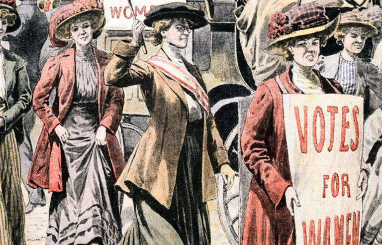 fragment del cartell sufragistas