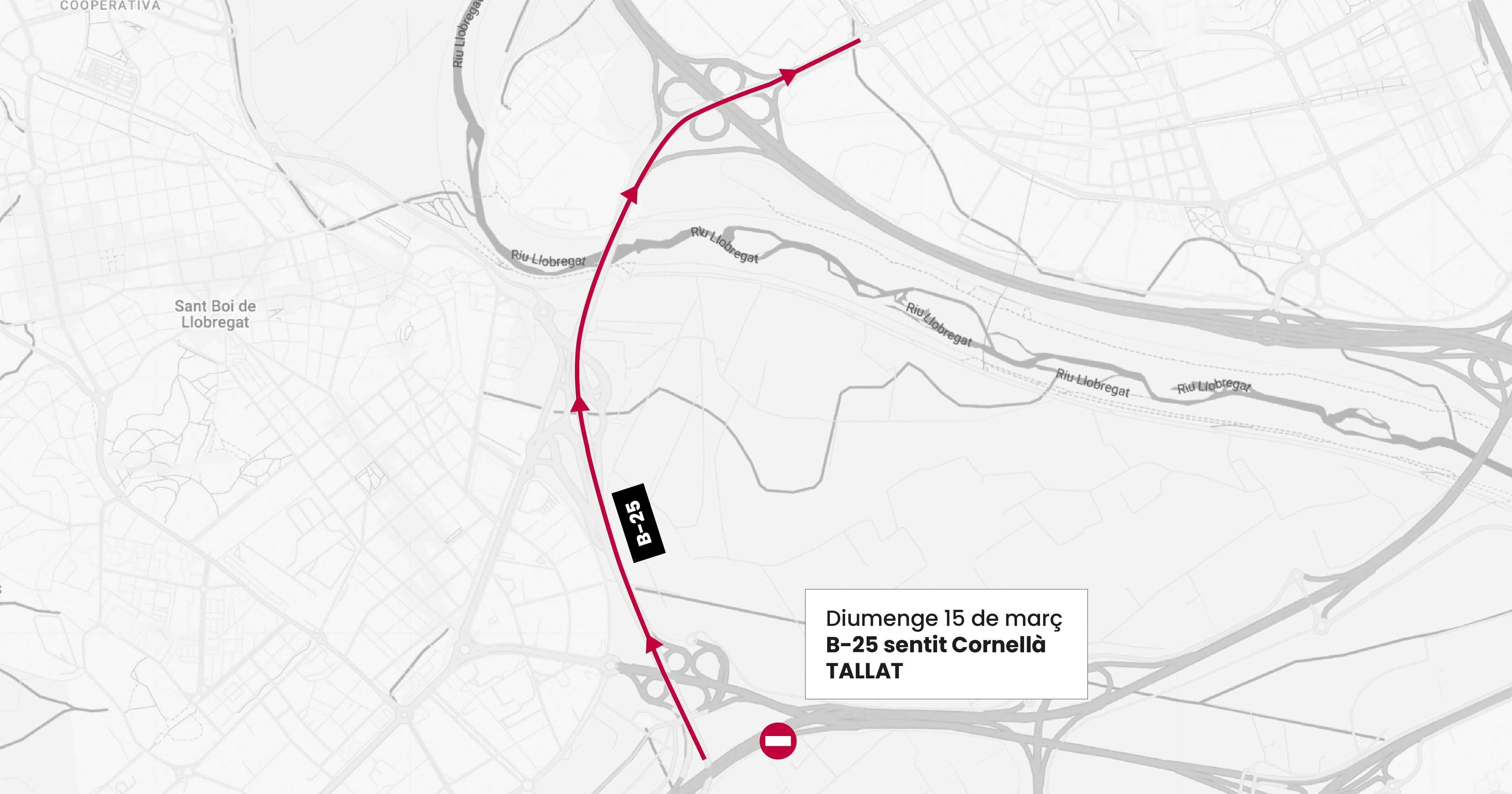Tall trànsit diumenge B-25