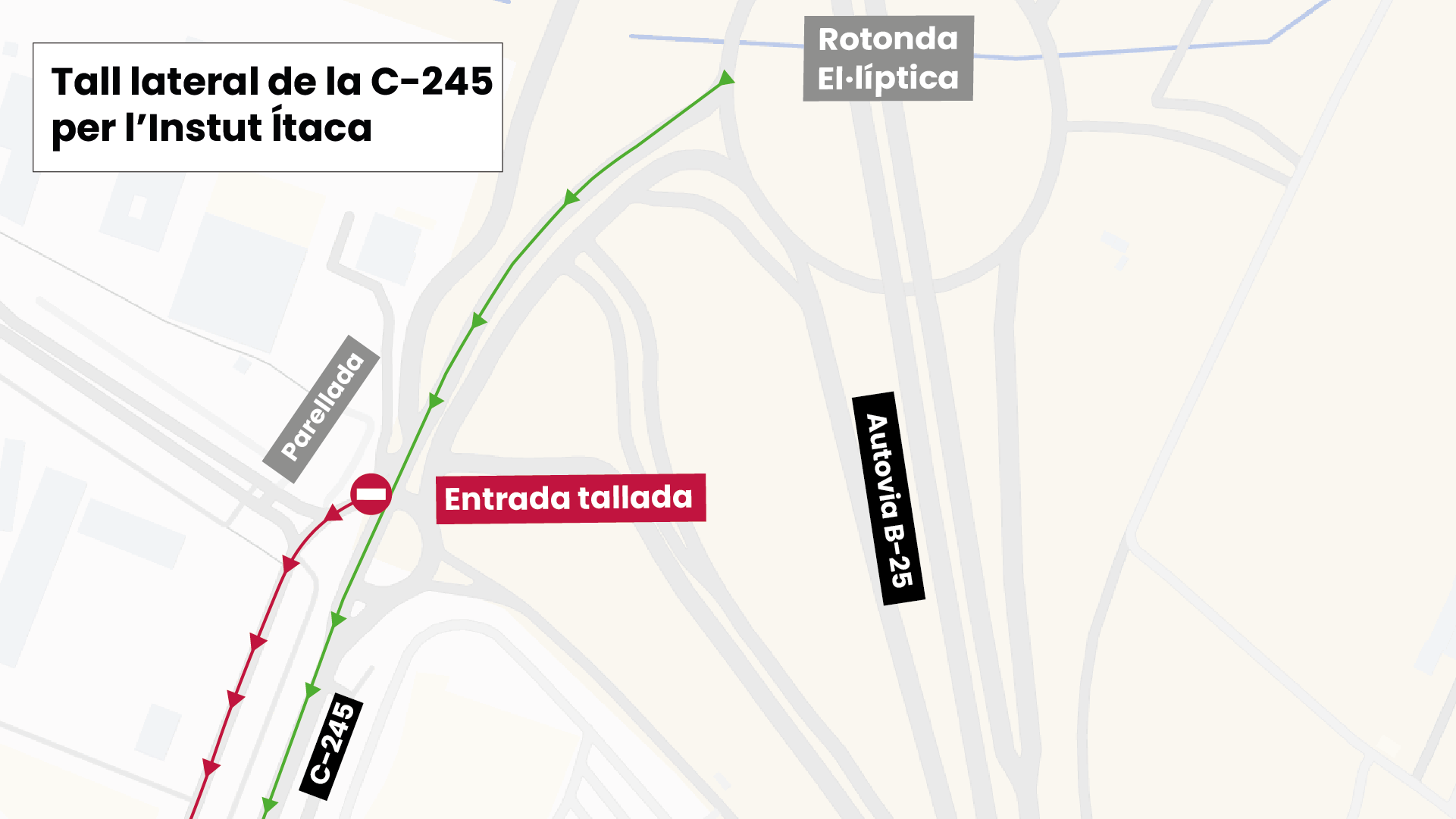 Tall Reurbanització Parellada