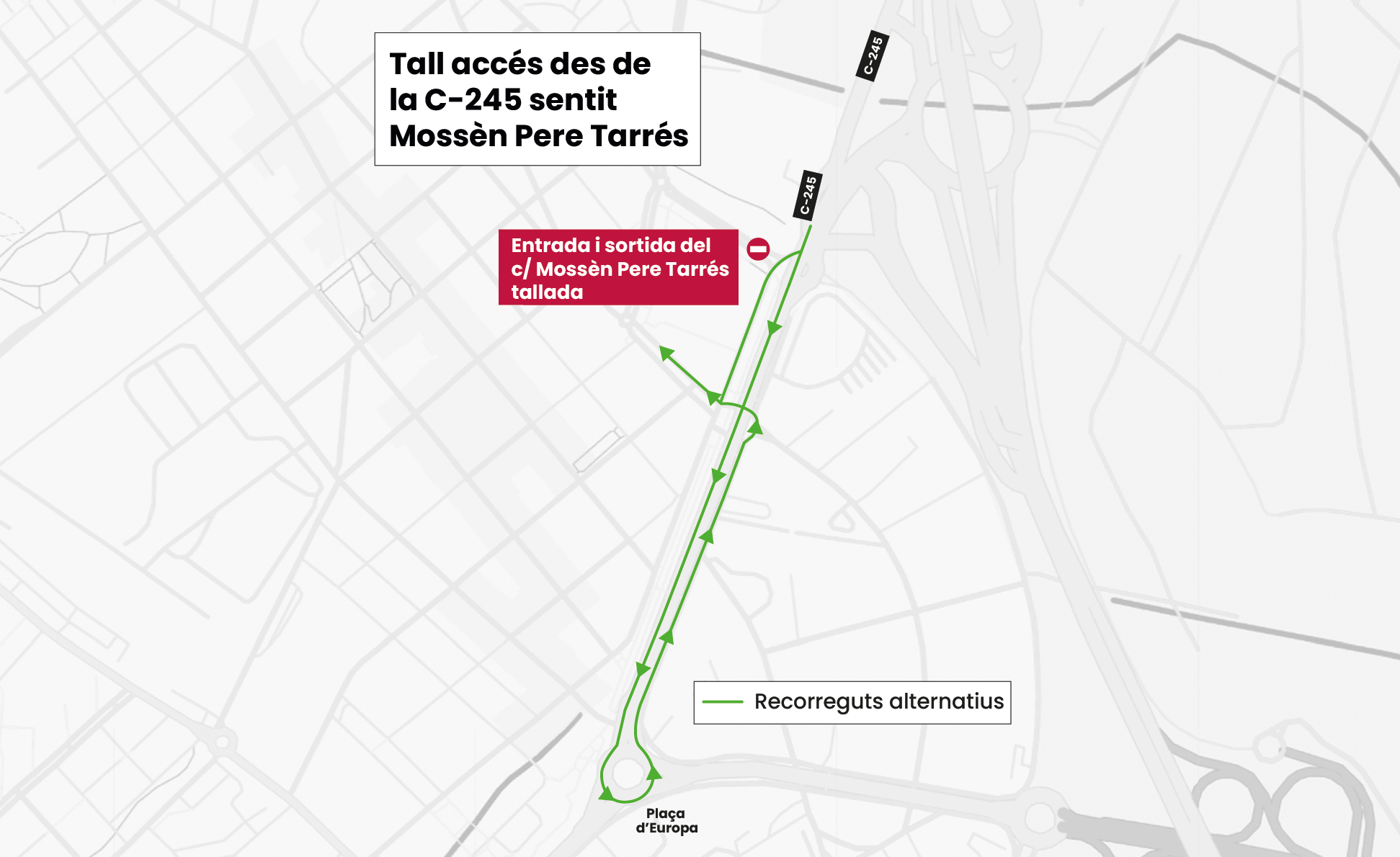 Afectacions reurbanització àmbit Parellada