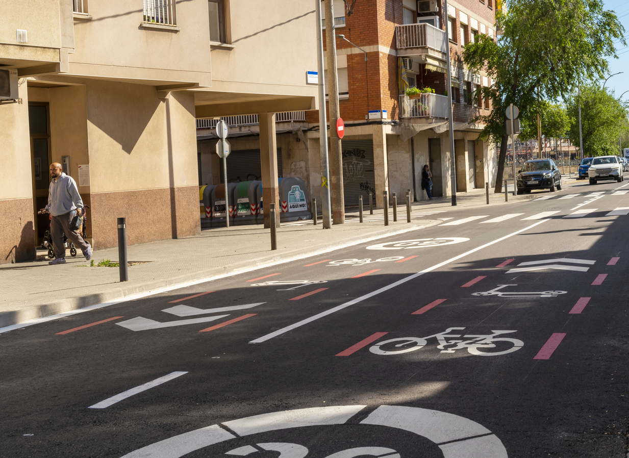 El carrer Onze de Setembre s'ha repavimentat