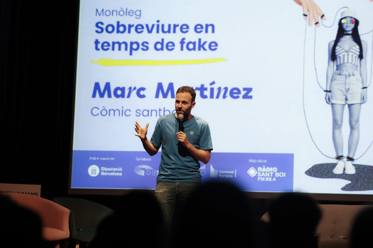 Marc Martínez ha parlat del tema amb humor i amb seriositat 