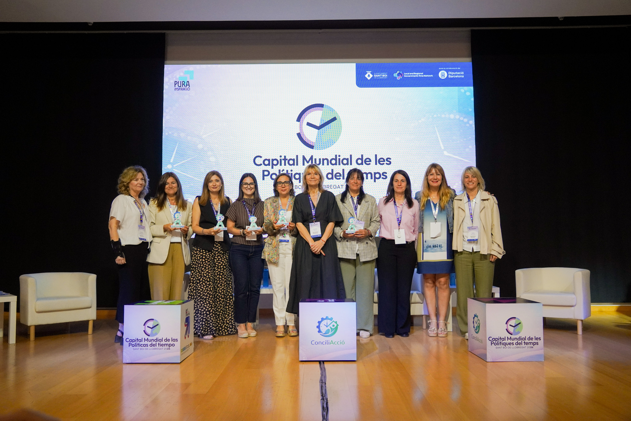 Representants dels municipis adherits al projecte ConciliAcció