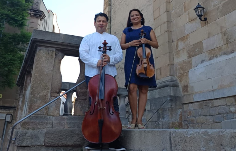 Concert de solidaritat amb Brigitte Zambrano i Juan Carlos Navas.