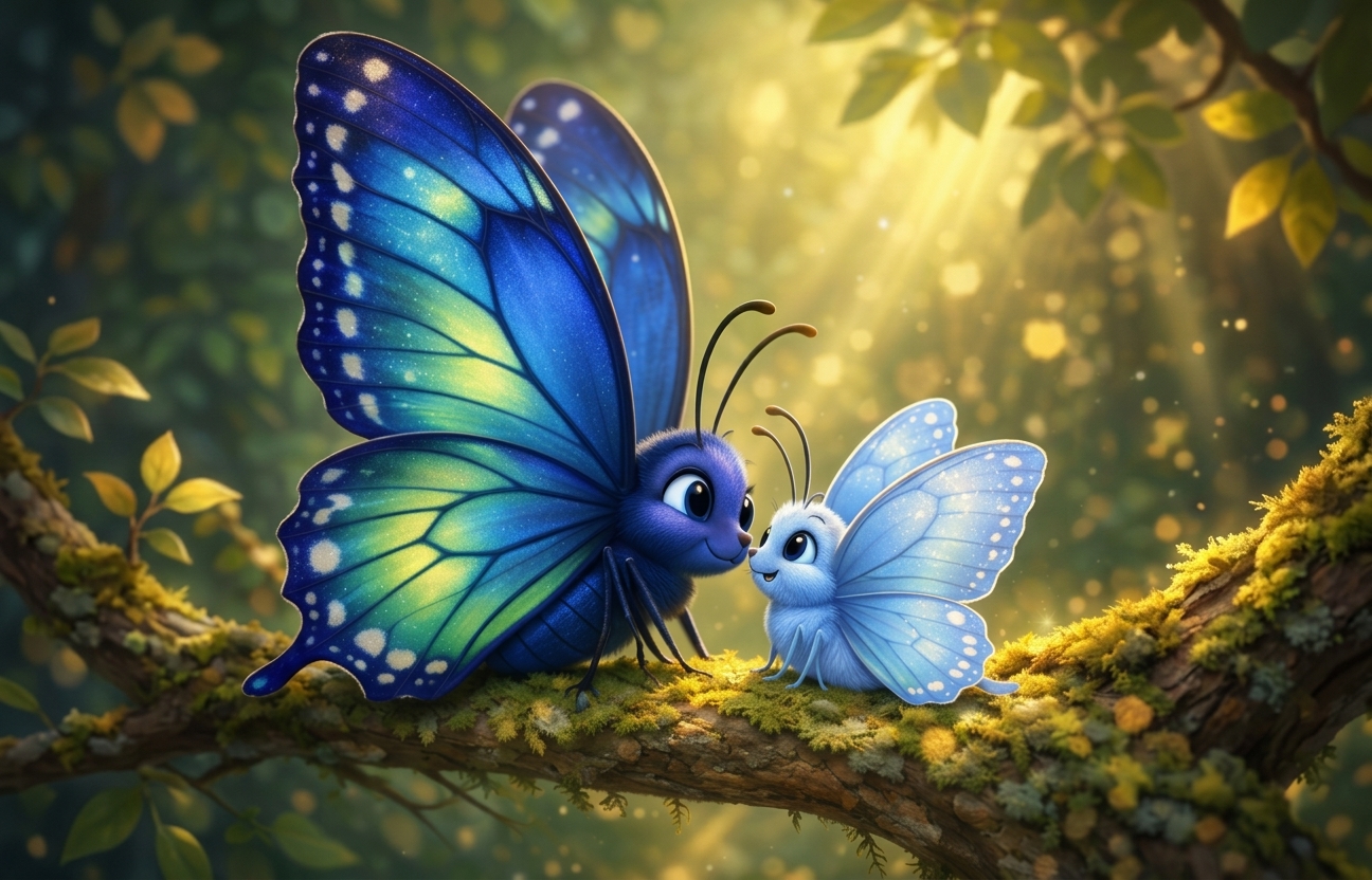 Mariposita que volaba a su propio ritmo