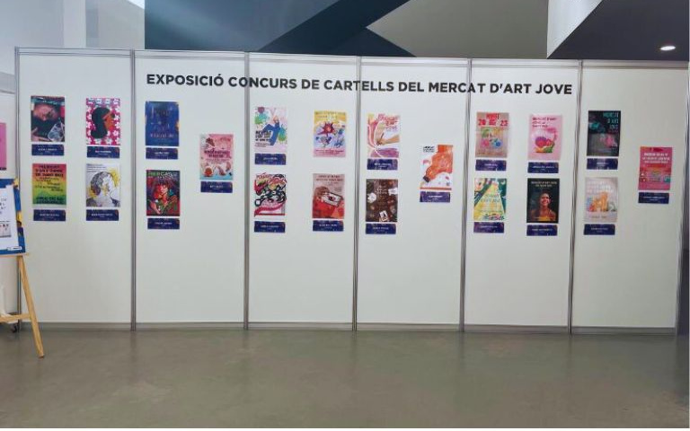 Exposició de cartells del concurs del Mercat d'Art Jove