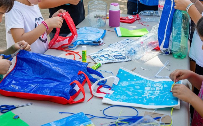  Fem una bossa tote amb materials de rebuig