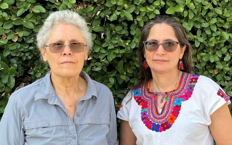 Foto per la xerrada amb Dora María Téllez i Ana Margarita Vijil