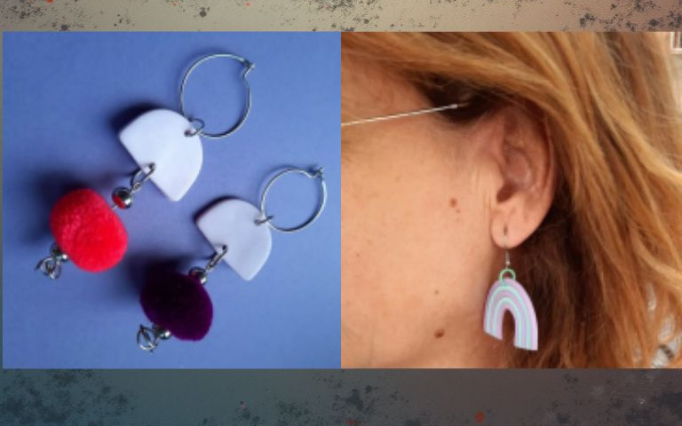 Taller arracades d'argila polimèrica al Mercat d'Art Jove