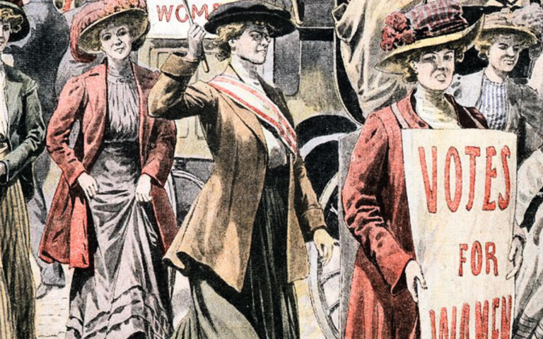 fragment del cartell sufragistas