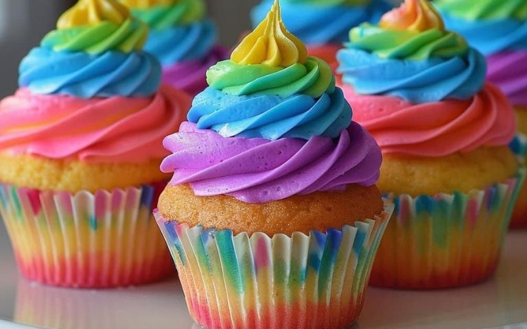 Rainbow Cupcakes 