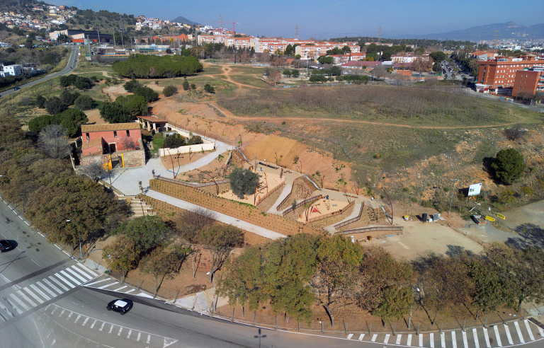 Vista aèria del Parc Ambiental Torre de la Vila