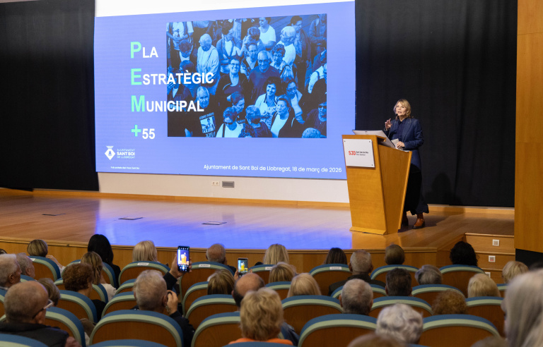 L'alcaldessa presenta el pla estratègic a l'auditori del Parc Sanitari