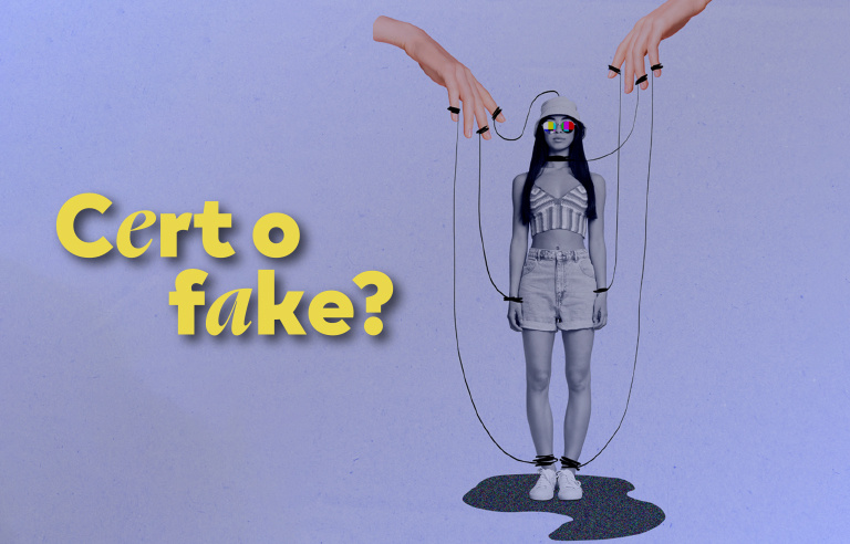 Imatge aunciadora de l'activitat, amb el títol 'Cert o fake?'