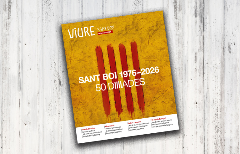 La portada de la revista està dedicada a l'Onze de Setembre